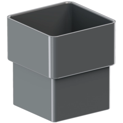 KROP Złączka rury - rynny kwadratowe 80x80 mm